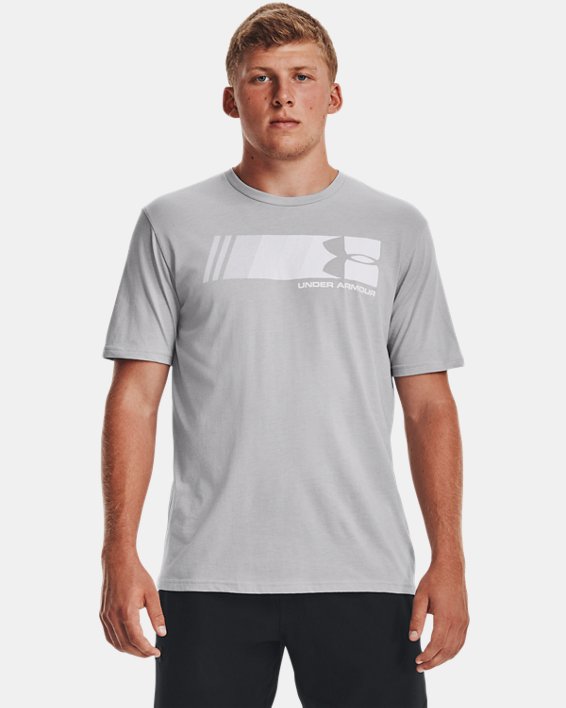 Men's UA Fast Left Chest T-Shirt in Gray image number 0